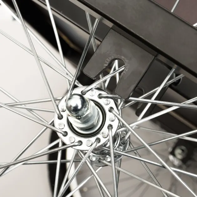 Roland Profi Fahrrad Lastenanhänger mit Hochdeichsel – Bild 7