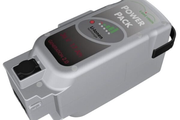 E-Bike Vision - EBV E-Bike Battery, kompatibel zu Panasonic 36 V Deluxe Sitzrohr
