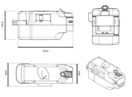 E-Bike Vision - EBV E-Bike Battery, kompatibel zu Panasonic 26 V Sitzrohr